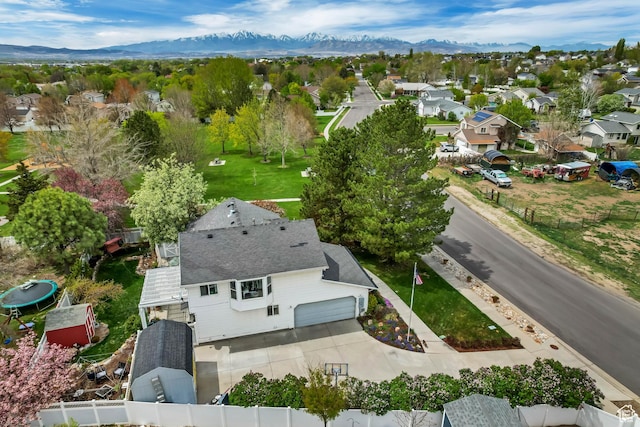 217 W 990 N, American Fork, UT 84003 - birds eye view of property featuring a residential view and a mountain view