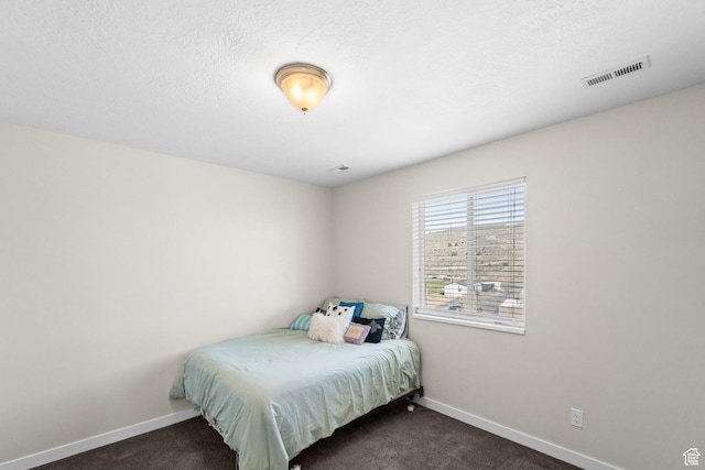 2671 E White Birch Dr, Eagle Mountain, UT 84005 - bedroom with dark carpet, visible vents, and baseboards