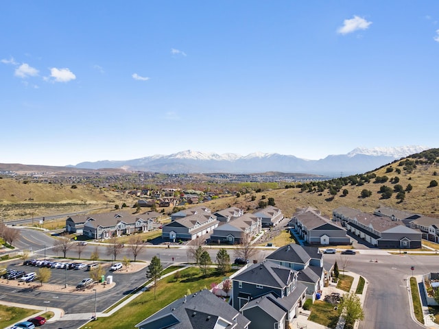 2671 E White Birch Dr, Eagle Mountain, UT 84005 - bird's eye view with a residential view and a mountain view