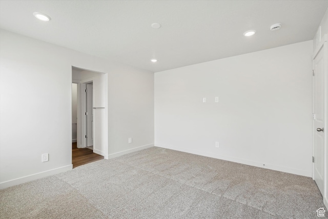 3509 N Gina St Unit 1230, Eagle Mountain, UT 84005 - empty room with carpet floors, recessed lighting, and a smoke detector