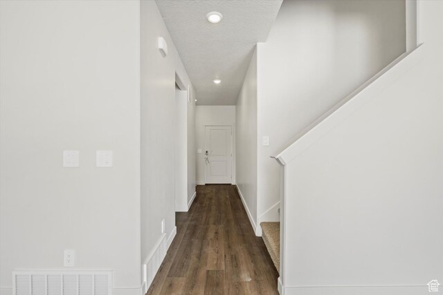 3509 N Gina St Unit 1230, Eagle Mountain, UT 84005 - hallway featuring wood finished floors, stairs, and recessed lighting