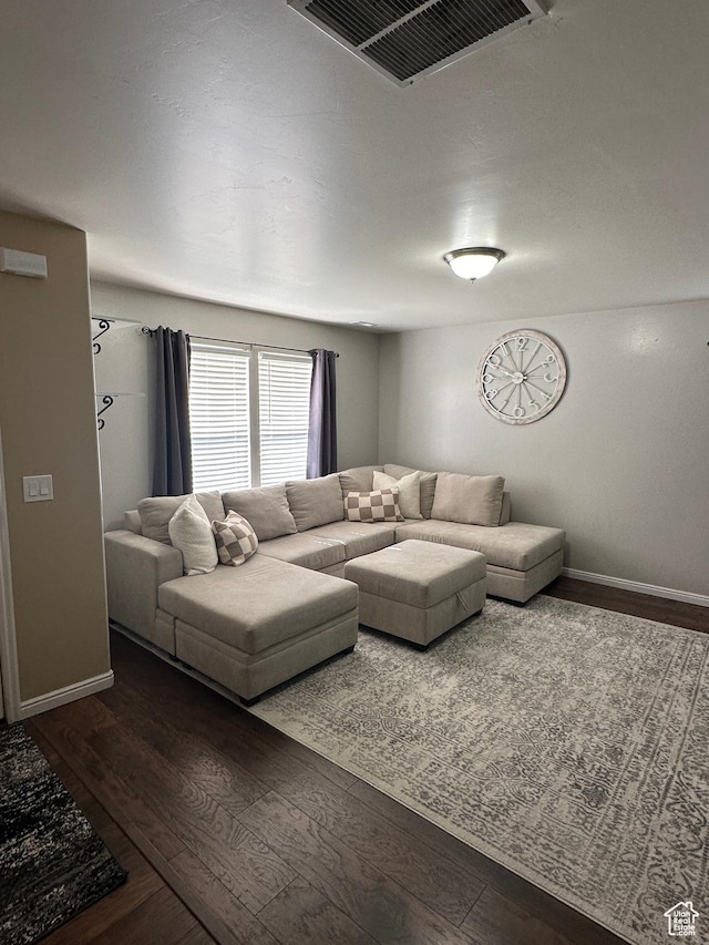 1688 N 80 E, Tooele, UT 84074 - living room with baseboards, hardwood / wood-style flooring, and visible vents