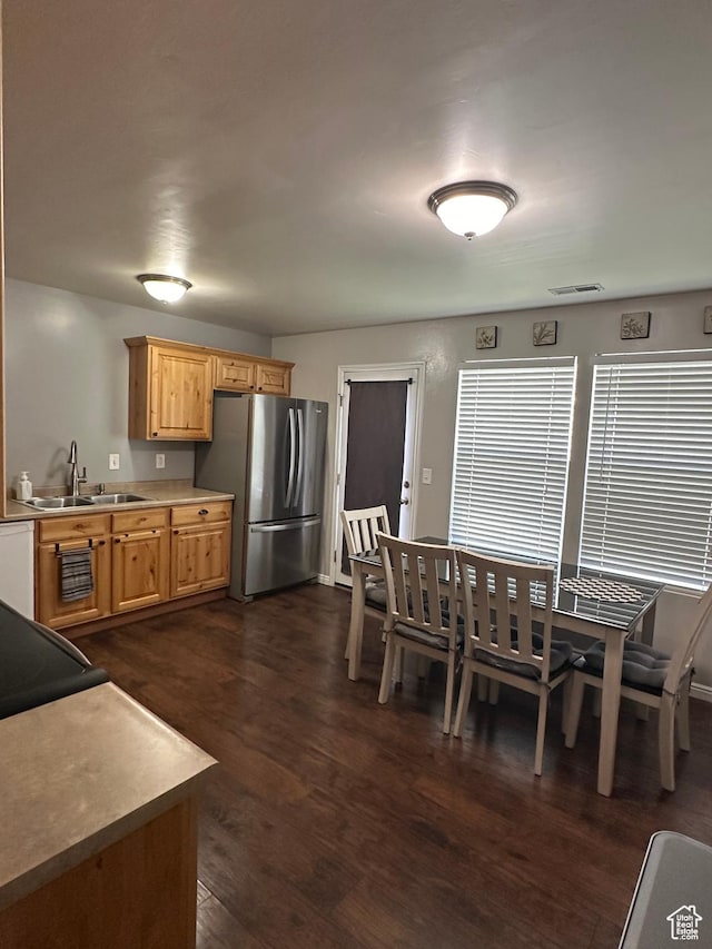 1688 N 80 E, Tooele, UT 84074 - dining room with dark wood-type flooring and visible vents