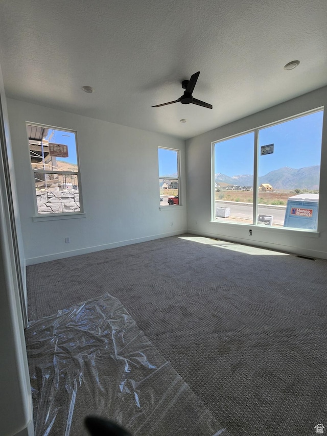 4197 N Maple Hollow Dr Unit 120, Lehi, UT 84043 - carpeted empty room featuring a ceiling fan and a textured ceiling