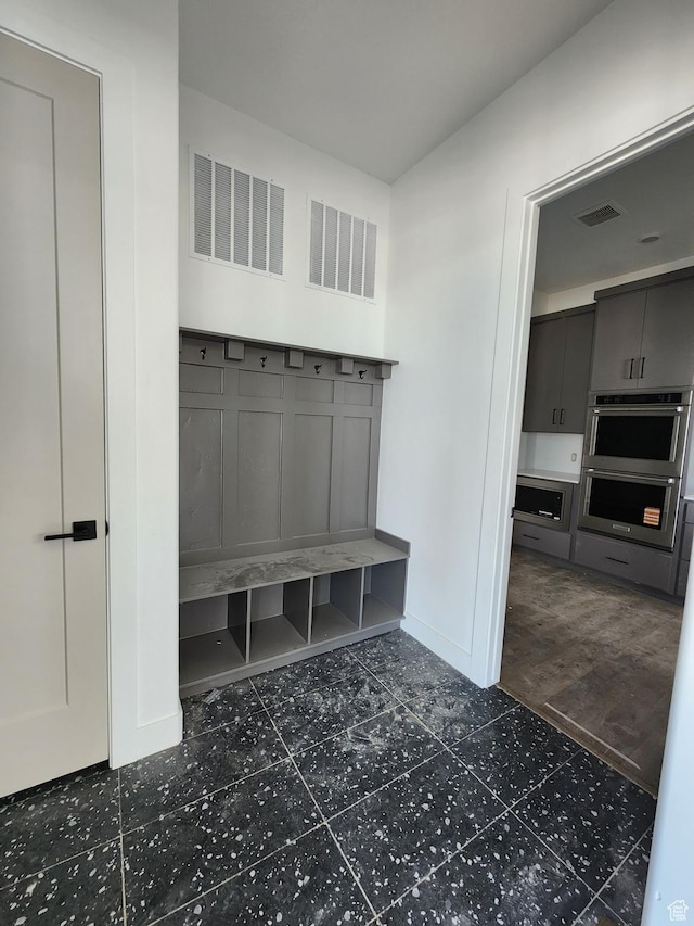 4197 N Maple Hollow Dr Unit 120, Lehi, UT 84043 - mudroom with baseboards and dark tile patterned floors