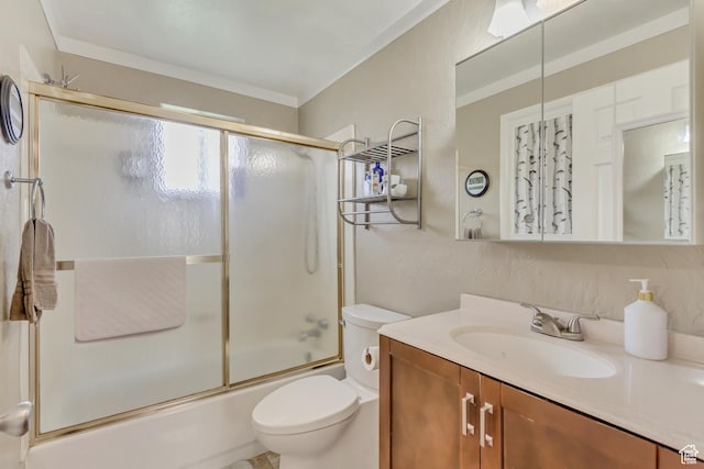 831 S 50 W, Orem, UT 84058 - bathroom featuring toilet, vanity, and shower / bath combination with glass door