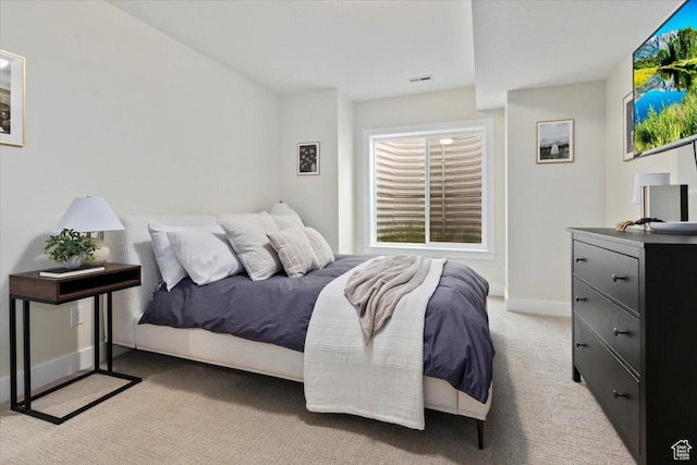 314 W Founders Blvd S, Saratoga Springs, UT 84045 - bedroom featuring baseboards, visible vents, and light colored carpet