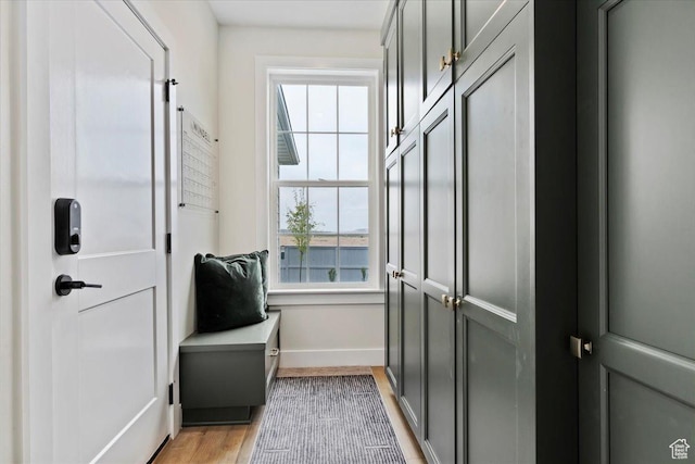 314 W Founders Blvd S, Saratoga Springs, UT 84045 - doorway with baseboards and light wood finished floors