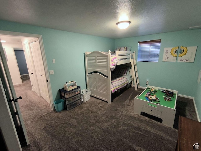 410 E 500 N, Ephraim, UT 84627 - carpeted bedroom featuring a textured ceiling