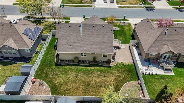 birds eye view of property featuring a residential view