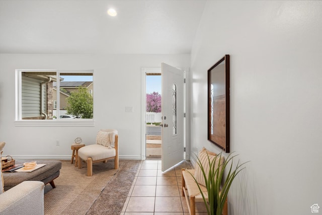 6263 W Oak Gate Dr, West Jordan, UT 84081 - interior space with baseboards and light tile patterned floors