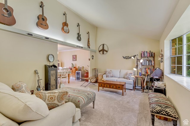 982 E 315 S, Orem, UT 84097 - living room featuring vaulted ceiling and carpet