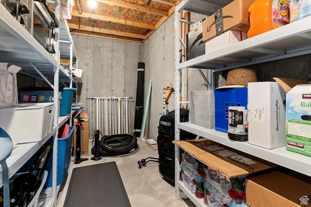 view of storage