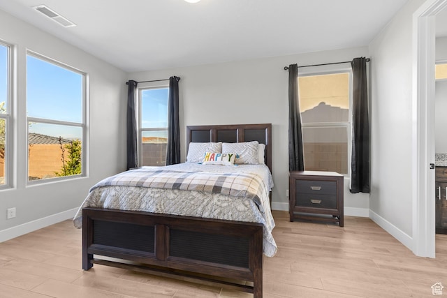 315 W Camino Borde, Washington, UT 84780 - bedroom featuring visible vents, light wood finished floors, and baseboards