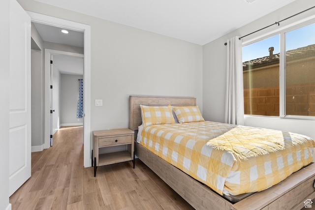315 W Camino Borde, Washington, UT 84780 - bedroom featuring baseboards, wood finished floors, and recessed lighting