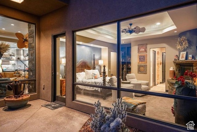 3052 N Snow Canyon Pkwy Unit 67, St George, UT 84770 - exterior space featuring carpet flooring and recessed lighting
