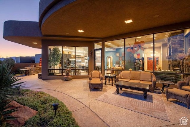 3052 N Snow Canyon Pkwy Unit 67, St George, UT 84770 - view of patio with an outdoor hangout area