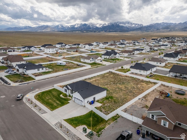 614 S Woodruff Way, Grantsville, UT 84029 - bird's eye view featuring a mountain view and a residential view