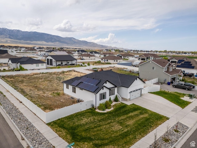 614 S Woodruff Way, Grantsville, UT 84029 - drone / aerial view featuring a residential view and a mountain view