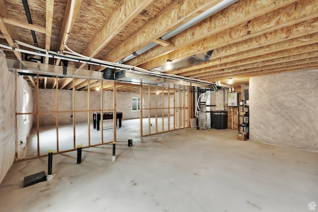 614 S Woodruff Way, Grantsville, UT 84029 - unfinished below grade area with electric panel and heating unit