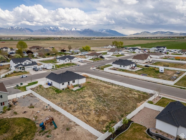 614 S Woodruff Way, Grantsville, UT 84029 - aerial view with a mountain view and a residential view