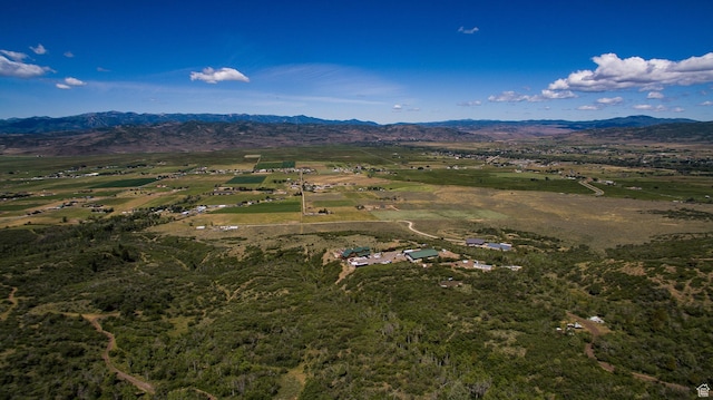 3090 N Rocky Rd E, Kamas, UT 84036 - bird's eye view featuring a rural view and a mountain view