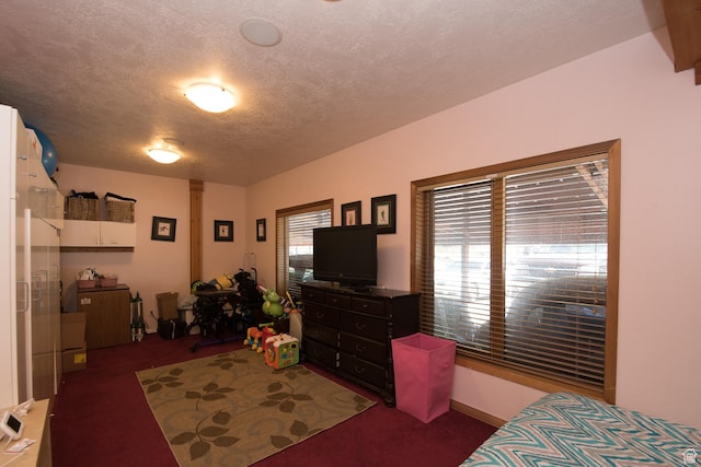 3090 N Rocky Rd E, Kamas, UT 84036 - bedroom with carpet flooring and a textured ceiling
