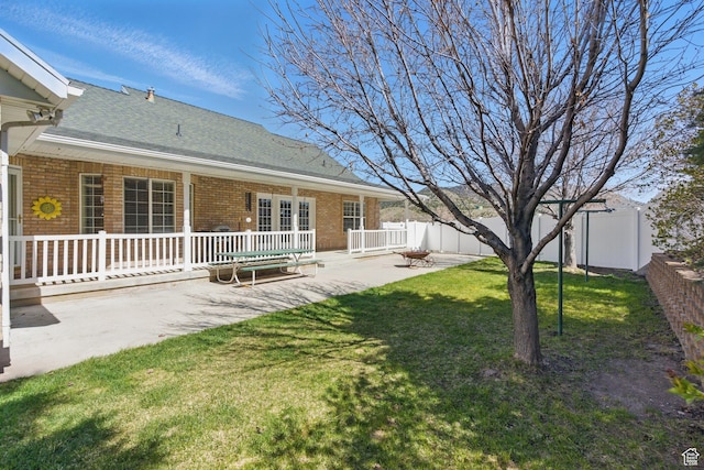 150 S Haulage Rd, Eureka, UT 84628 - view of yard with a patio and a fenced backyard
