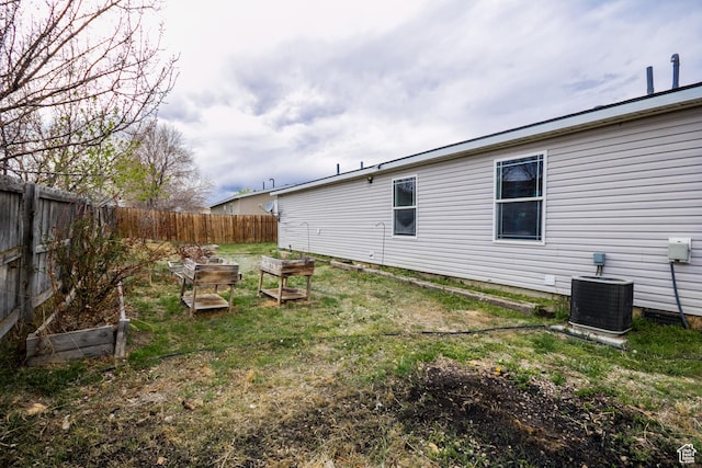 303 W 2000 S, Vernal, UT 84078 - view of yard with central air condition unit and fence private yard