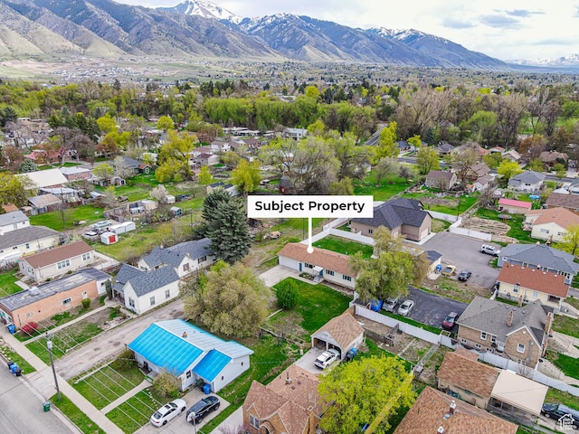 326 E 200 S, Logan, UT 84321 - drone / aerial view featuring a residential view and a mountain view