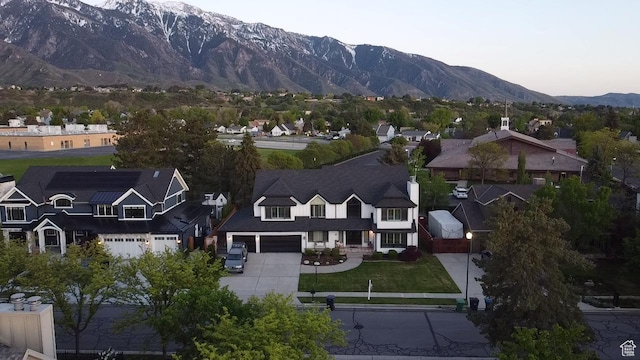2548 E Cobblestone Way, Sandy, UT 84093 - aerial view of residential area featuring a mountain backdrop