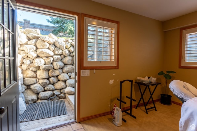 2548 E Cobblestone Way, Sandy, UT 84093 - doorway featuring carpet flooring and baseboards