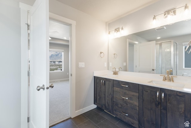 2552 W 2950 N Unit 119, Farr West, UT 84404 - full bathroom with tile patterned flooring, double vanity, and a sink