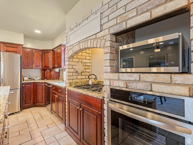 3131 E Alta Hills Dr S, Cottonwood Heights, UT 84093 - kitchen featuring light stone counters and stainless steel appliances