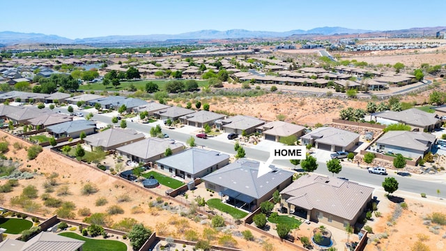 658 N Sage Crest Dr, Washington, UT 84780 - birds eye view of property featuring a mountain view and a residential view