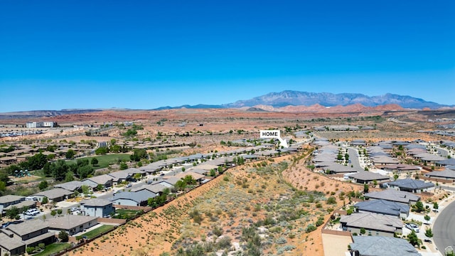 658 N Sage Crest Dr, Washington, UT 84780 - aerial view with a mountain view and a residential view