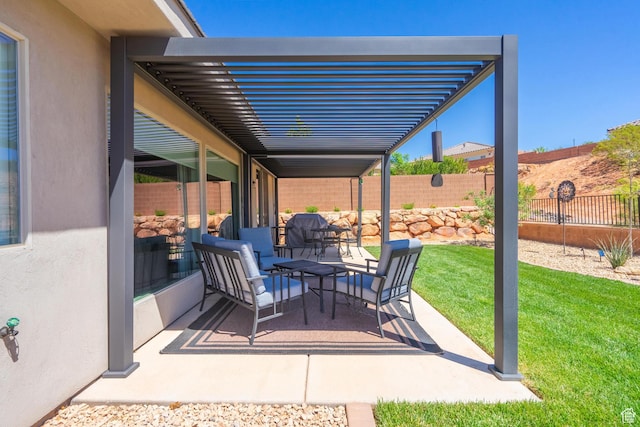 658 N Sage Crest Dr, Washington, UT 84780 - view of patio / terrace with fence private yard