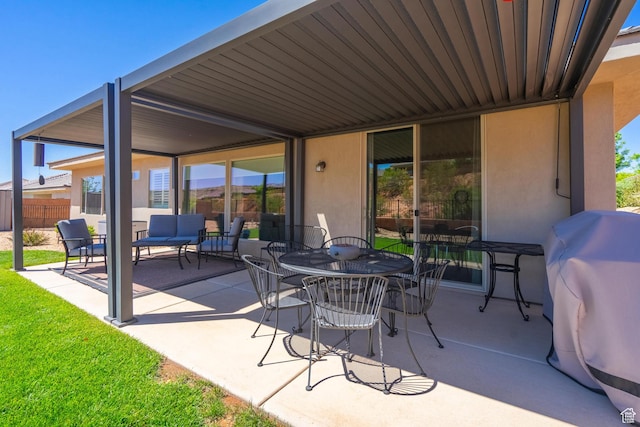 658 N Sage Crest Dr, Washington, UT 84780 - view of patio / terrace featuring fence and grilling area
