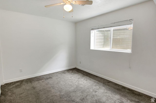 6497 W King Valley Rd, West Valley City, UT 84128 - carpeted spare room with a ceiling fan and baseboards