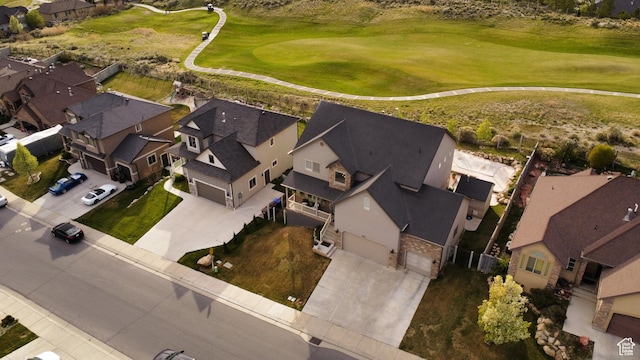 9061 N Clubhouse Ln, Eagle Mountain, UT 84005 - aerial view featuring golf course view and a residential view