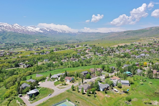 3677 N Willowbrook Ln, Eden, UT 84310 - aerial view featuring a mountain view and a residential view
