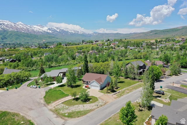 3677 N Willowbrook Ln, Eden, UT 84310 - aerial view with a mountain view and a residential view