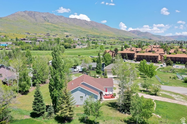 3677 N Willowbrook Ln, Eden, UT 84310 - birds eye view of property featuring a mountain view and a residential view