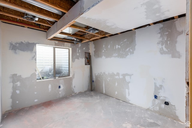 view of basement