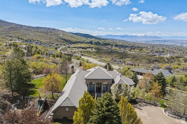 1714 Ridge Point Dr, Bountiful, UT 84010 - aerial view featuring a mountain view