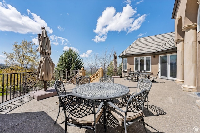 1714 Ridge Point Dr, Bountiful, UT 84010 - view of patio / terrace with outdoor dining space