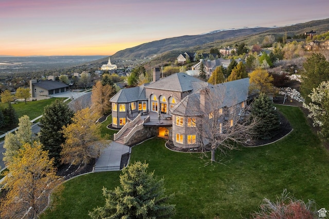 1714 Ridge Point Dr, Bountiful, UT 84010 - aerial view with a mountain view