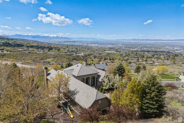 1714 Ridge Point Dr, Bountiful, UT 84010 - birds eye view of property featuring a mountain view