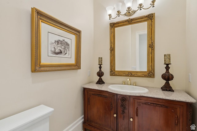 1714 Ridge Point Dr, Bountiful, UT 84010 - half bathroom with vanity and toilet