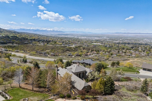 1714 Ridge Point Dr, Bountiful, UT 84010 - drone / aerial view with a mountain view
